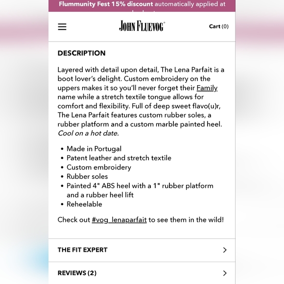 Fluevog luxury freeze Lena Parfait - Picture 5 of 5